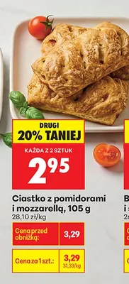 Ciastko z pomidorami i mozzarellą promocja w Biedronka