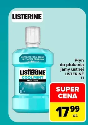 Płyn do płukania jamy ustnej Listerine Cool Mint promocja w Carrefour Market