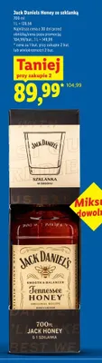 Likier Jack Daniels Honey ze szklanką promocja w Lidl