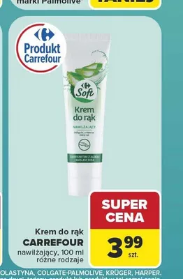 Krem do rąk Carrefour Soft nawilżający promocja w Carrefour Market