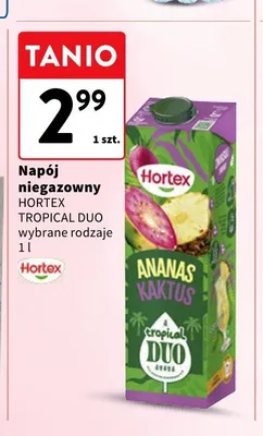 Napój niegazowany Hortex Tropical Duo promocja w Intermarche