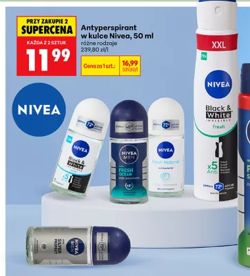 Antyperspirant w kulce Nivea Men Fresh Ocean promocja w Biedronka