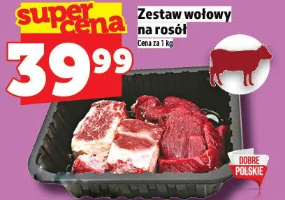 Zestaw wołowy na rosół promocja w TOPAZ