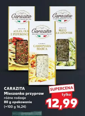 Mieszanka przypraw Carbonara Bianca Carazita promocja w Kaufland