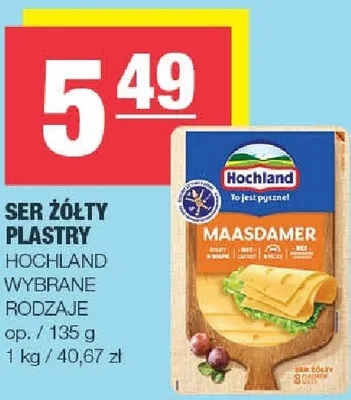 Ser żółty plastry wybrane rodzaje promocja w SPAR