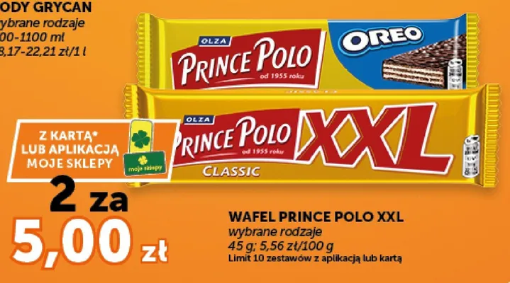 Wafel Prince Polo Oreo promocja w Groszek