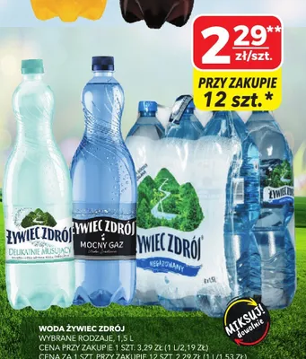 Woda Żywiec Zdrój Delikatnie Musująca promocja w Top Market