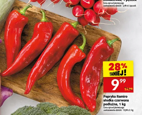 Papryka Ramiro słodka czerwona podłużna promocja w Twój Market