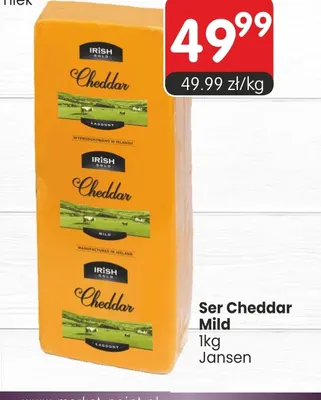 Ser cheddar Mild Irish Gold promocja w Market Point
