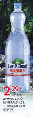 Woda niegazowana Żywiec Zdrój Minerals promocja w Selgros