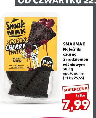 Naleśniki czarne z nadzieniem wiśniowym Smakmak promocja w Kaufland