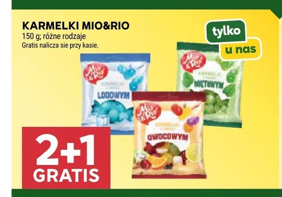 Karmelki owocowe Mio&Rio promocja w Stokrotka