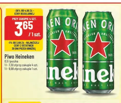 Piwo Heineken promocja w POLOmarket