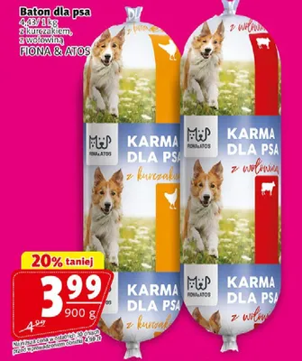 Baton dla psa z kurczakiem, z wołowiną promocja w Prim Market