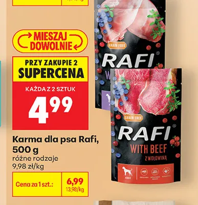Karma dla psa Rafi promocja w Biedronka