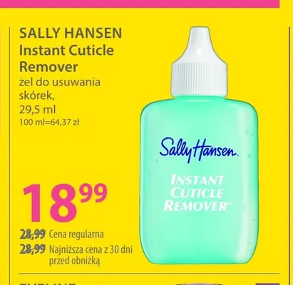 Żel do usuwania skórek Instant Cuticle Remover Sally Hansen promocja w Hebe