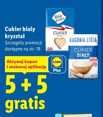 Cukier biały kryształ Polski promocja w Lidl