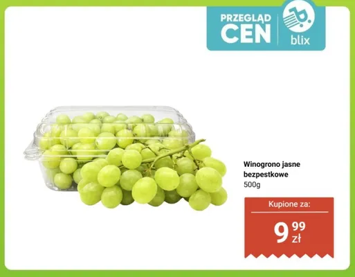 Winogrono jasne bezpestkowe promocja w Dino