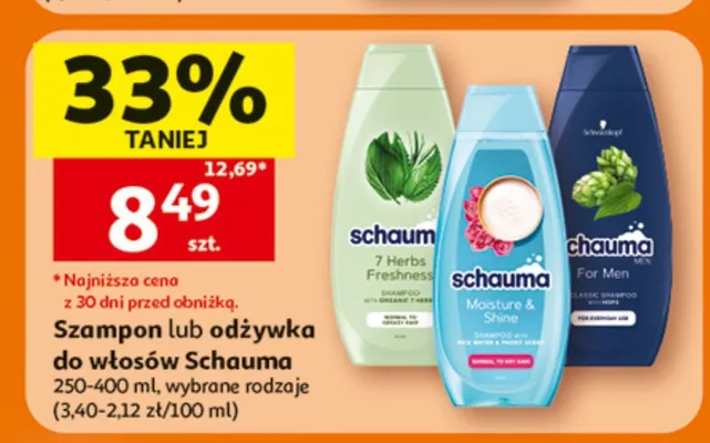Odżywka do włosów Schauma promocja w Auchan