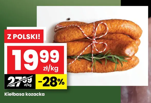 Kiełbasa kozacka polska promocja w emma MARKET
