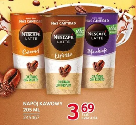 Napój kawowy Nescafe Latte 205 ml promocja w Selgros