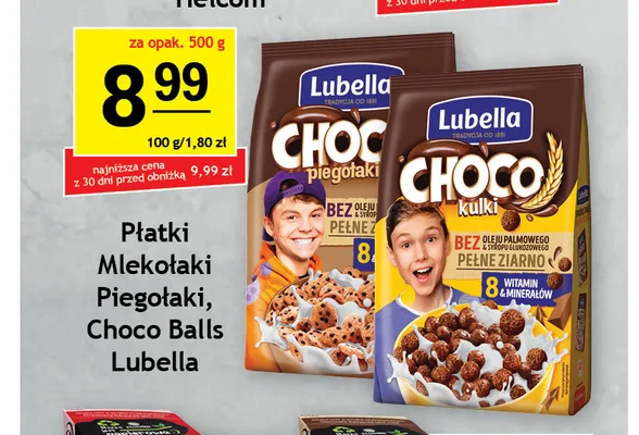 Płatki Lubella Choco Piegołaki promocja w Gram Market