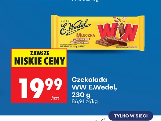 Czekolada WW E.Wedel promocja w Biedronka