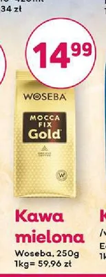 Kawa mielona Woseba Mocca Fix Gold promocja w Bliski
