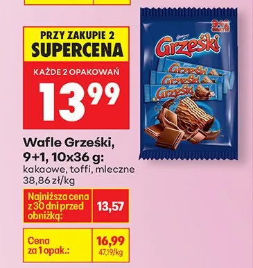 Wafle 9+1 promocja w Biedronka