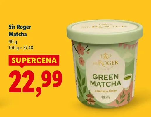 Herbata Matcha promocja w Lidl