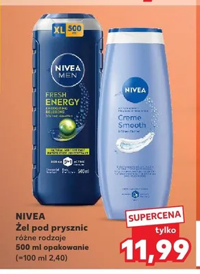 Żel pod prysznic Nivea Men Fresh Energy promocja w Kaufland