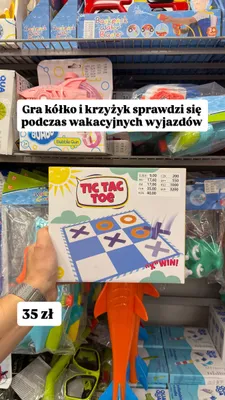 Gra kółko i krzyżyk Tic Tac Toe promocja w Pepco