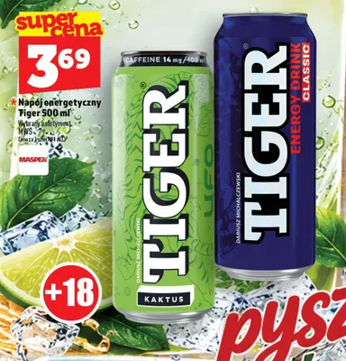 Napój energetyczny Tiger Classic promocja w TOPAZ