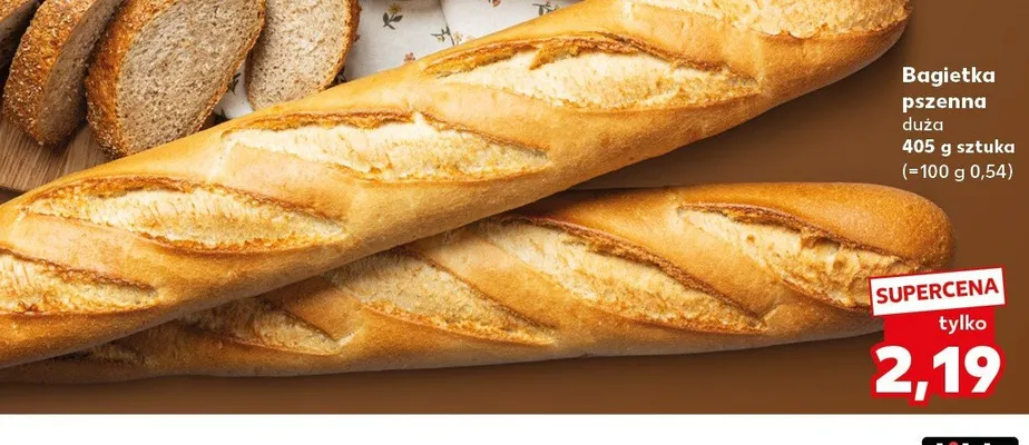 Bagietka pszenna duża promocja w Kaufland