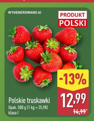Truskawki polskie promocja w Aldi