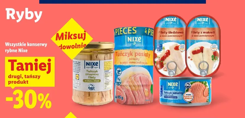Filety śledziowe w sosie pomidorowym Nixe promocja w Lidl