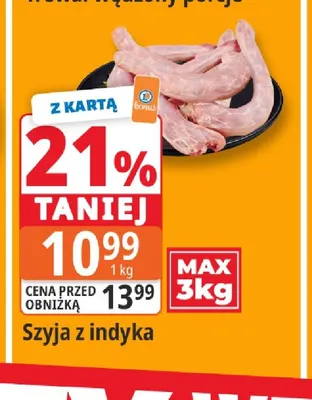 Szyja z indyka promocja w Leclerc