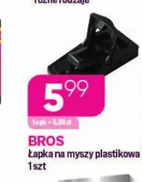Łapka na myszy plastikowa Bros promocja w Drogerie Koliber