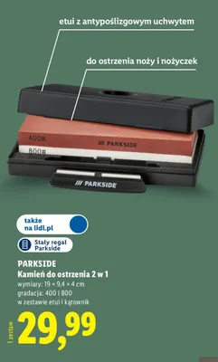 Kamień do ostrzenia 2 w 1 Parkside promocja w Lidl