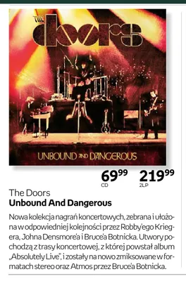 Płyta winylowa The Doors Unbound And Dangerous 2LP promocja w Empik