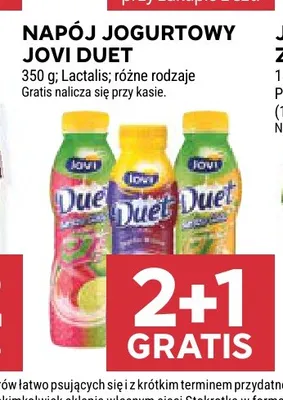 Napój jogurtowy Jovi Duet promocja w Stokrotka