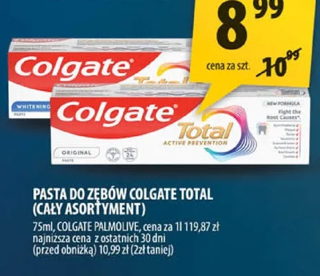 Pasta do zębów Total promocja w Arhelan