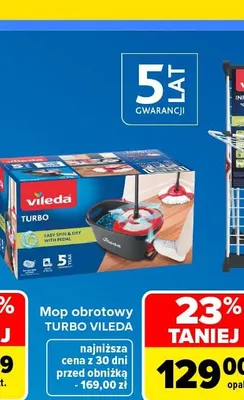 Mop obrotowy Turbo Vileda promocja w Carrefour