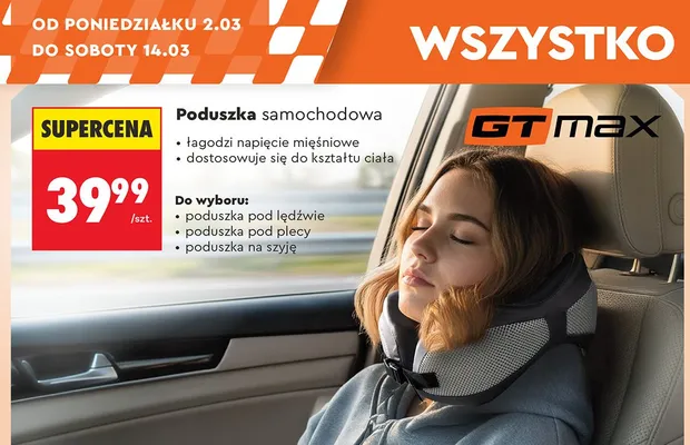 Poduszka na szyję promocja w Biedronka