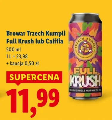 Piwo kraftowe Full Krush  promocja w Lidl