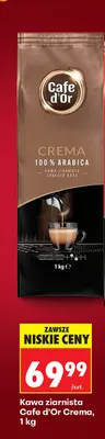 Kawa ziarnista Crema 100% Arabica 1 kg promocja w Biedronka