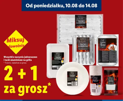 Kubki papierowe Grill & Fun promocja w Lidl