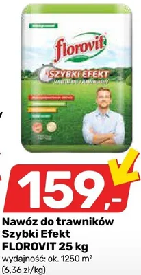 Nawóz do trawników Szybki Efekt FLOROVIT 25 kg promocja w Bricomarche