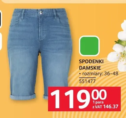 Spodenki damskie promocja w Selgros