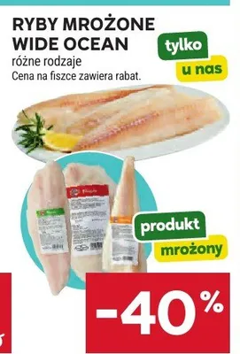 Ryby mrożone Wide Ocean promocja w Stokrotka